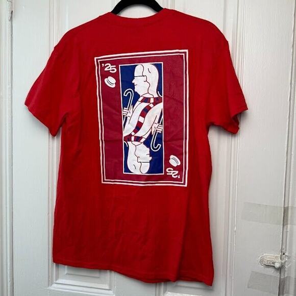 UPenn Hey Day 2024 Shirt Womens Medium Red Short Sleeve Crew Neck Ivy League - Picture 5 of 6